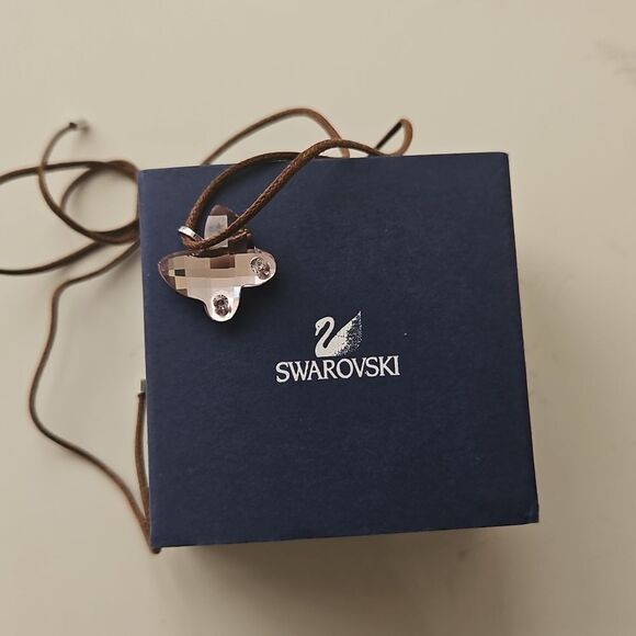 Swarovski Crystal Butterfly Pendant, Rope Necklace - Picture 2 of 16